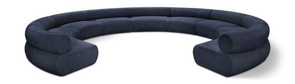 Bale Navy Chenille Fabric Modular Sofa