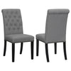 Alana Upholstered Tufted Side Chairs with Nailhead Trim (Set of 2)