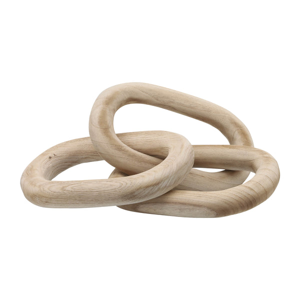 28" 3 Wooden Links, Natural