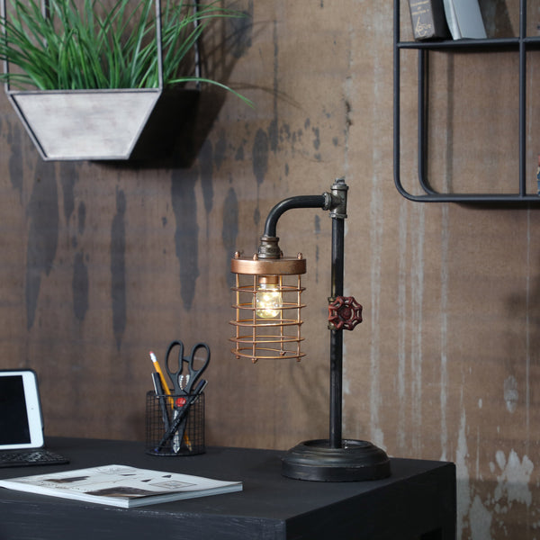 Metal, Pipe  Bo Table Lamp