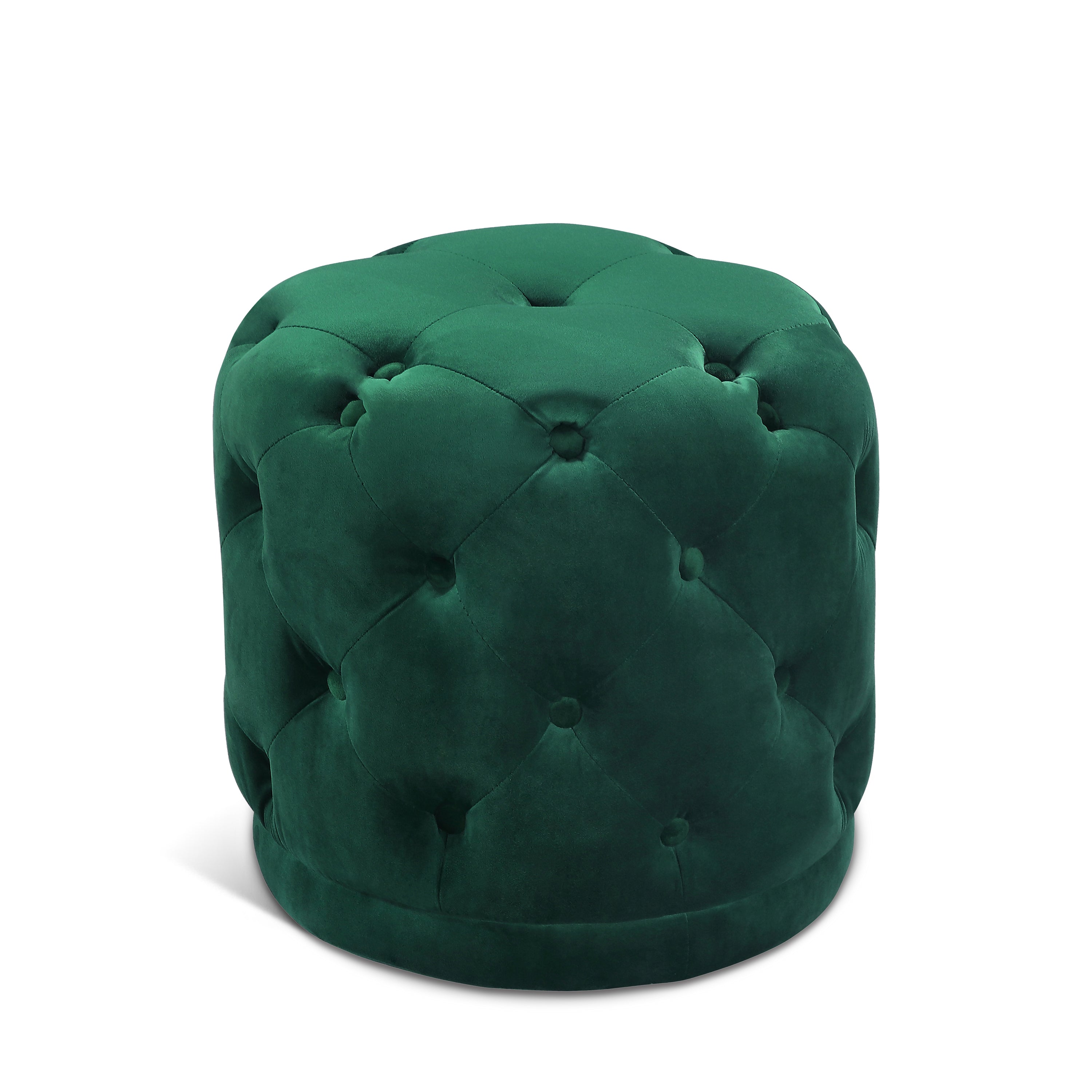 Harper Green Velvet Ottoman/Stool