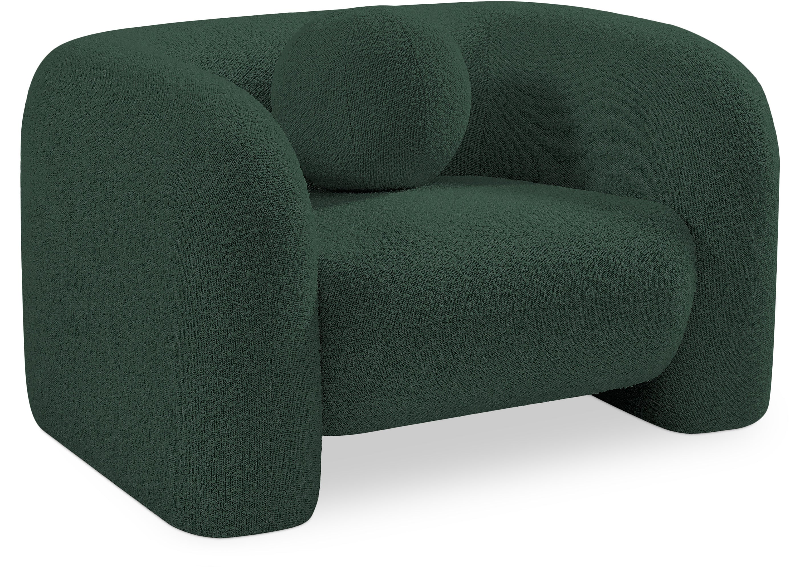 Emory Green Boucle Fabric Chair