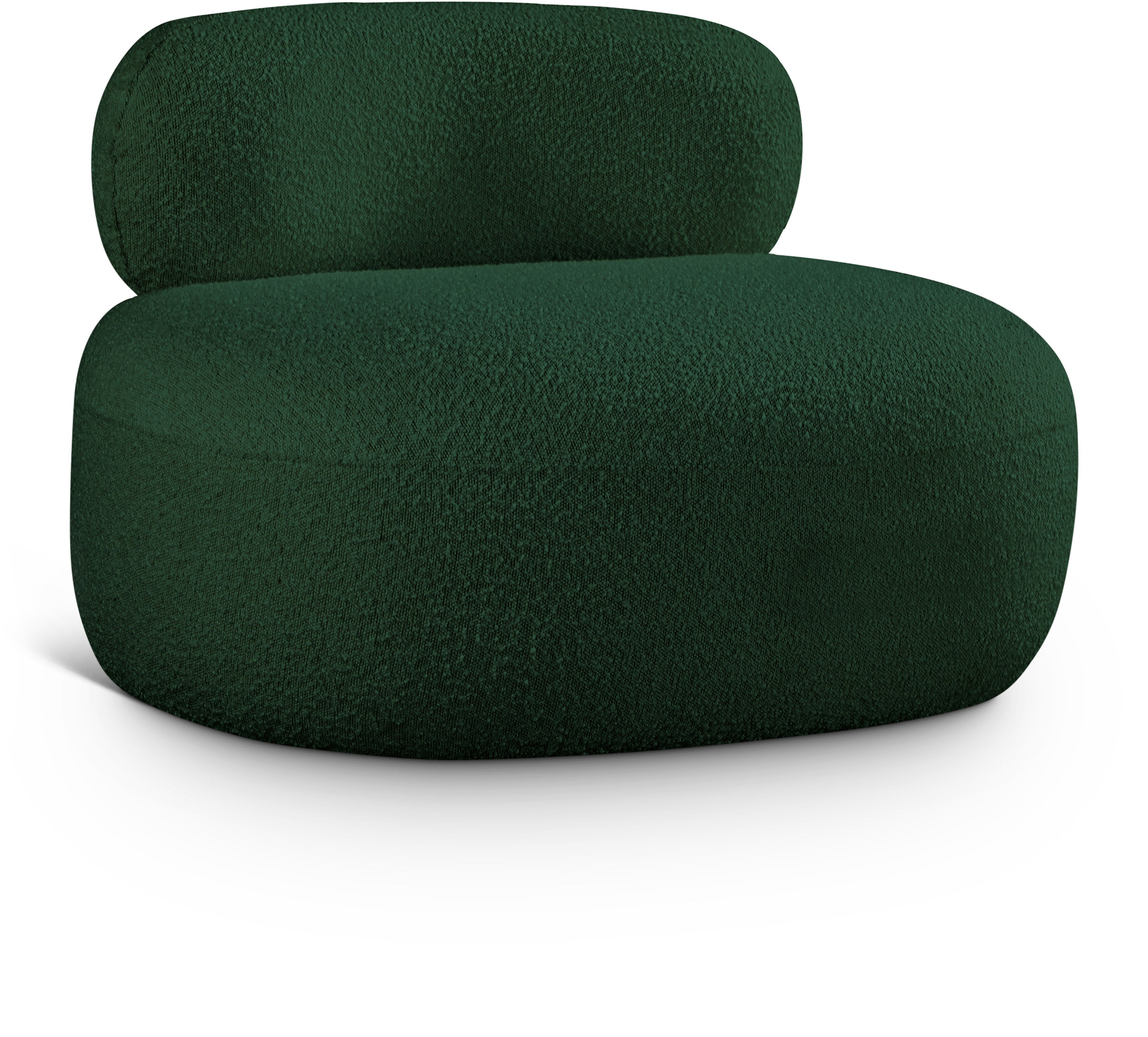 Venti Green Boucle Fabric Chair