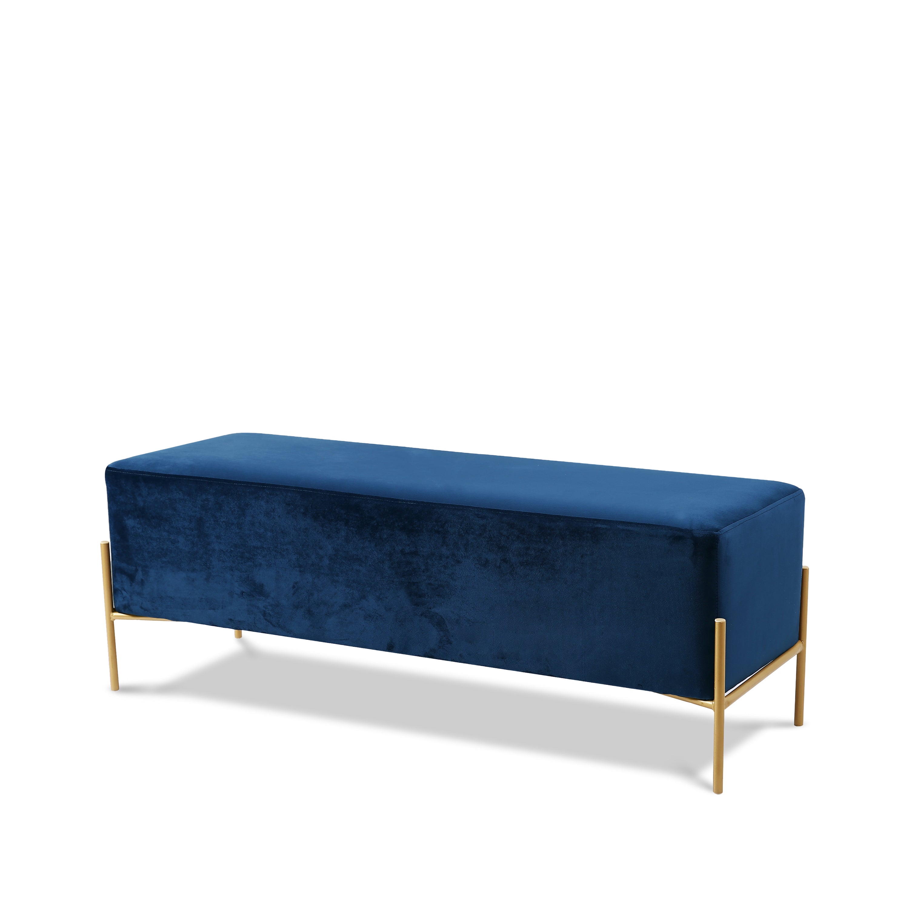 Isla Navy Velvet Bench