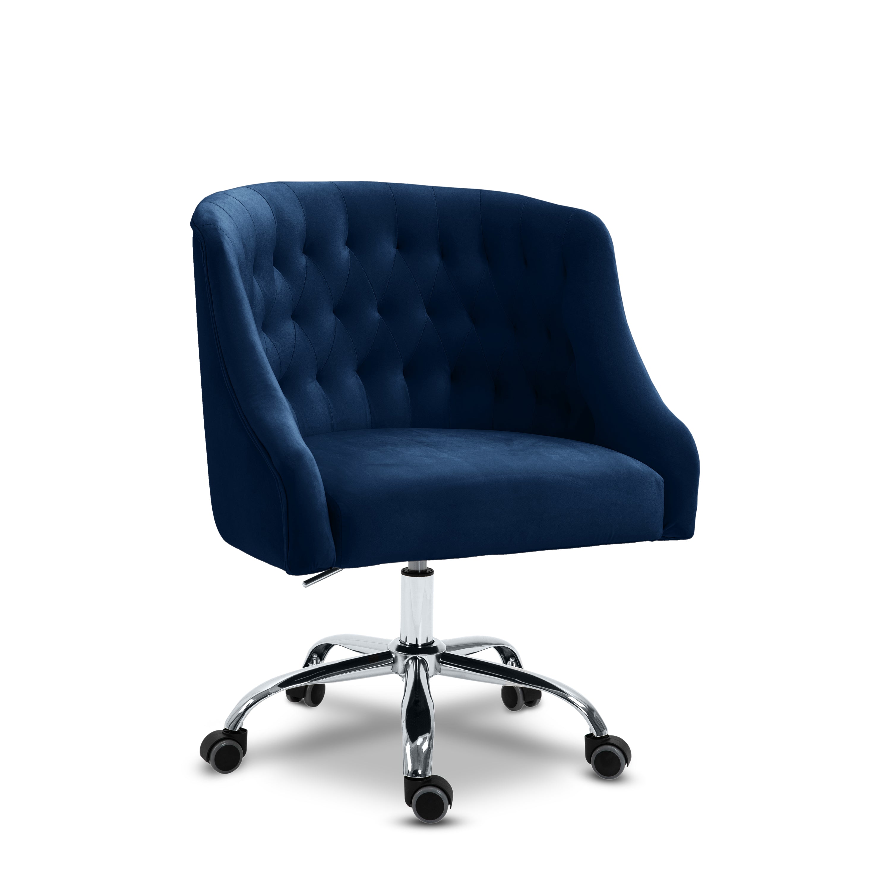 Arden Navy Velvet Office Chair