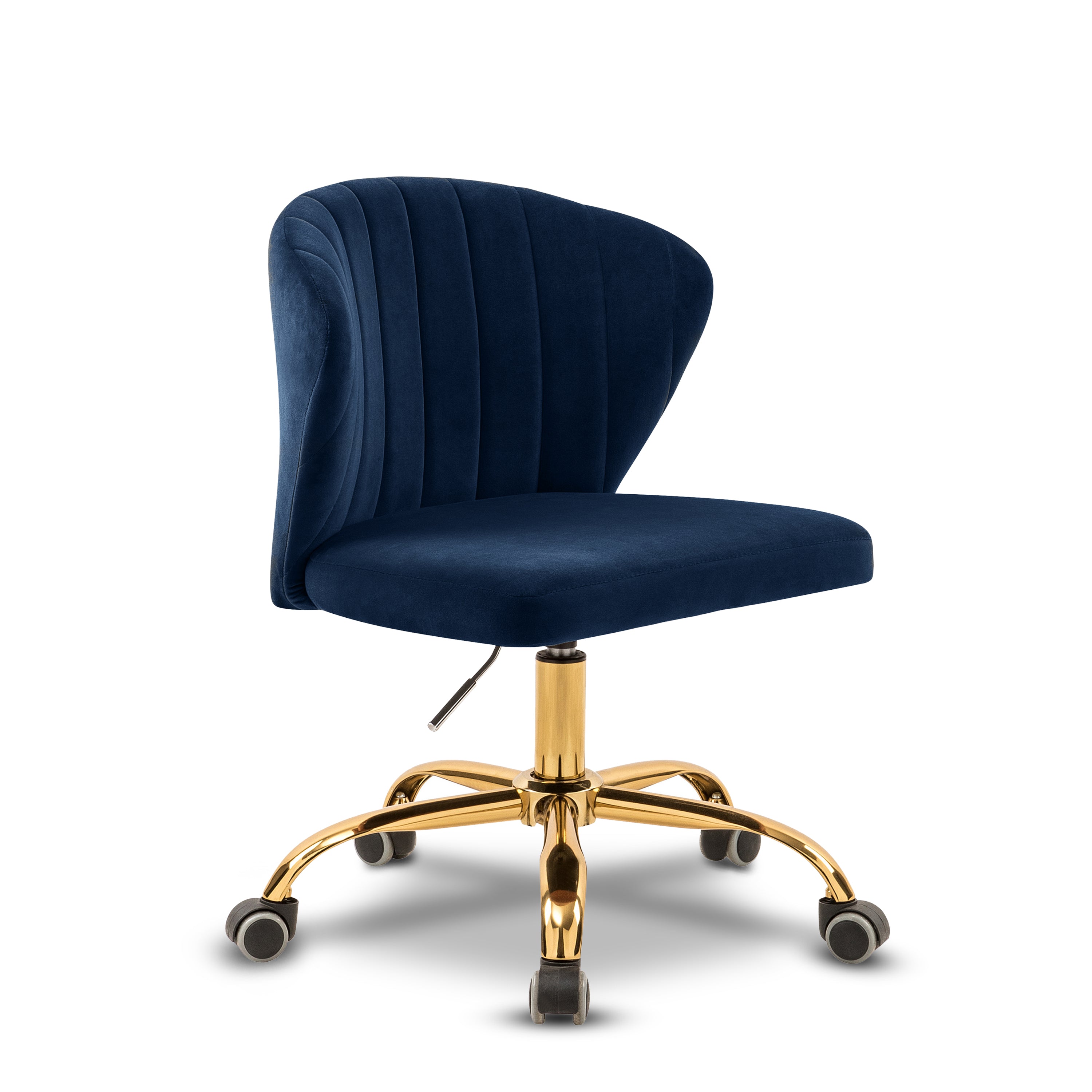 Finley Navy Velvet Office Chair