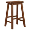 Durant Wooden Bar Stools Chestnut (Set of 2)