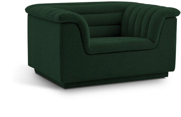 Cascade Green Boucle Fabric Chair