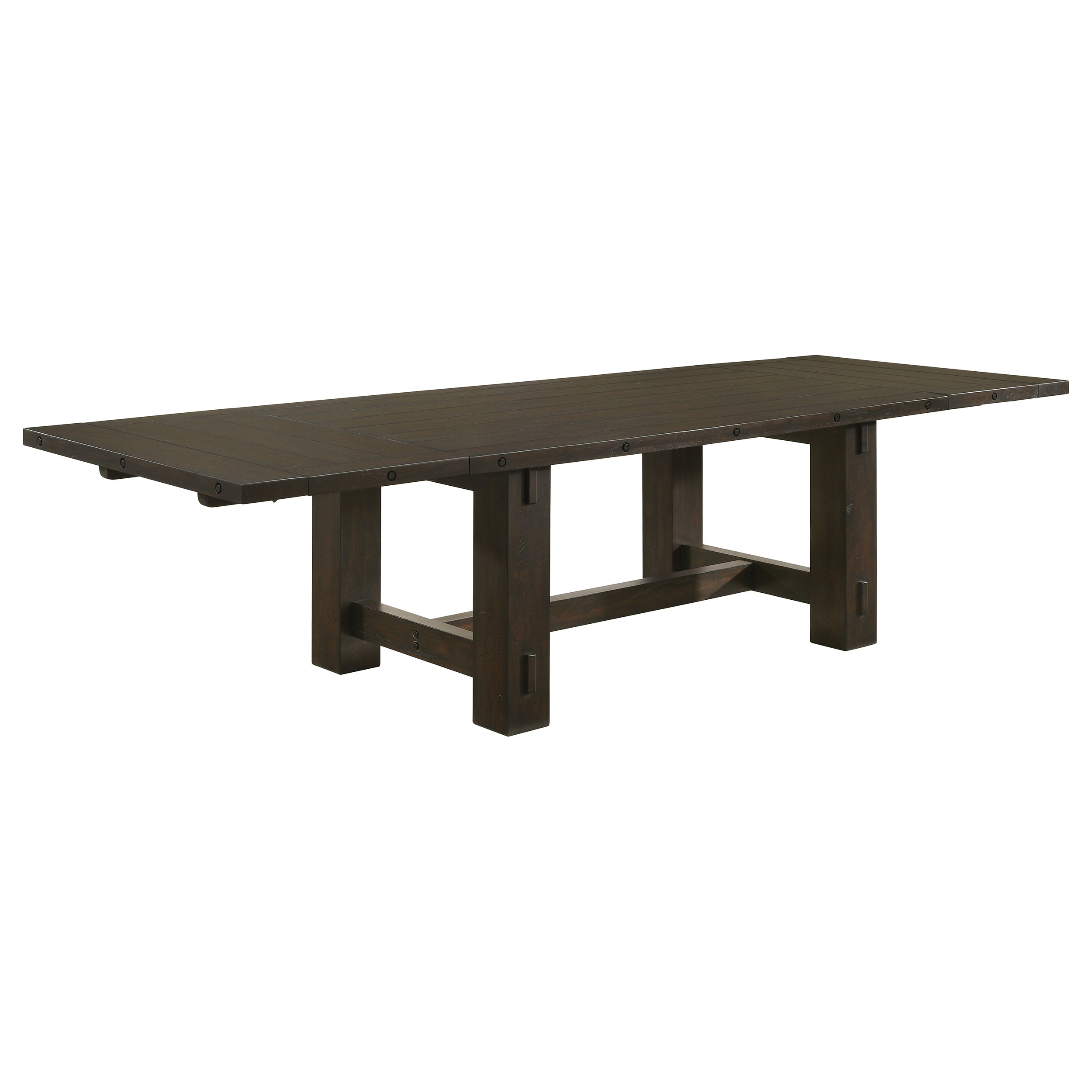 Calandra Rectangle Dining Table with Extension Leaf Vintage Java