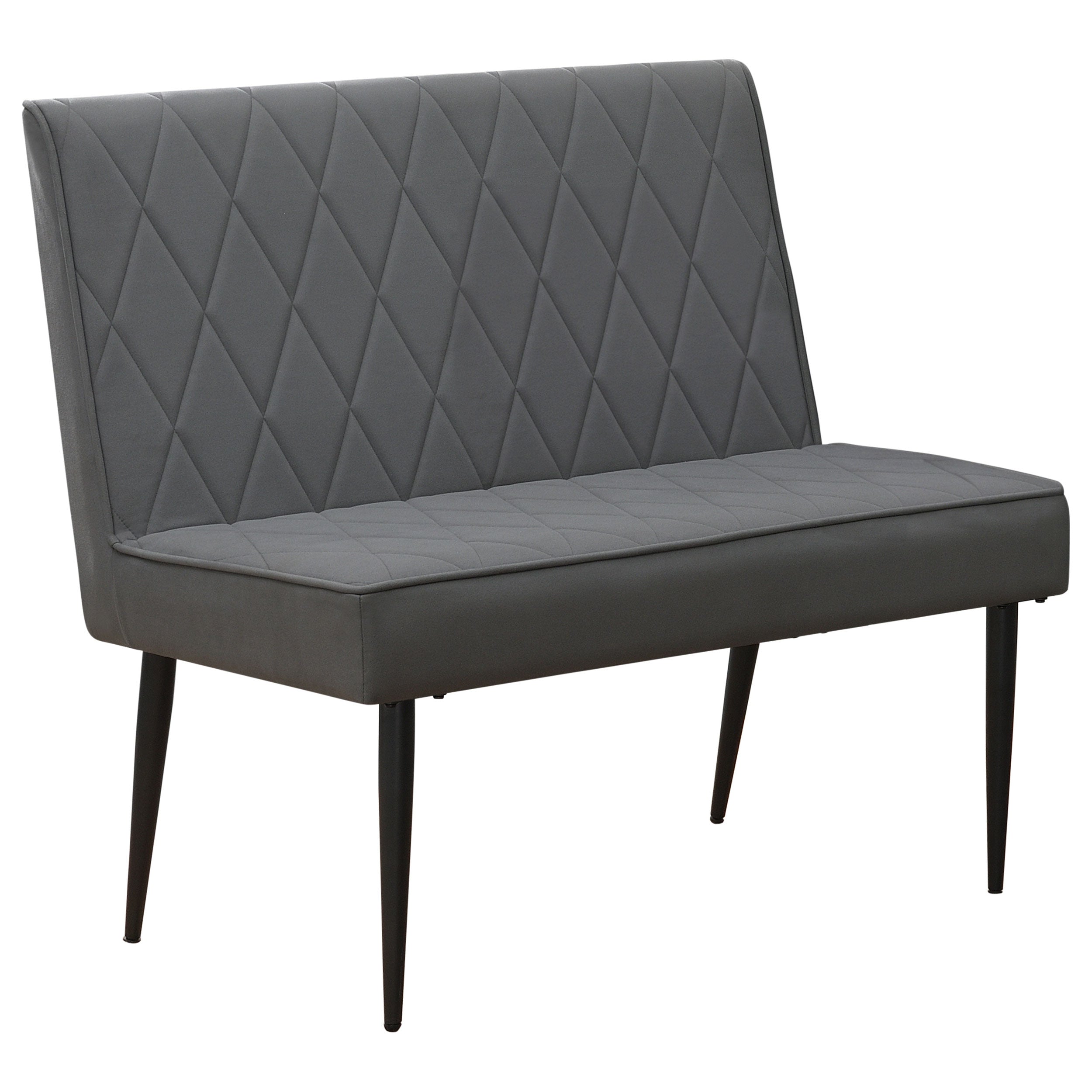 Moxee Upholstered Tufted Short Bench Grey