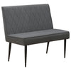 Moxee Upholstered Tufted Short Bench Grey