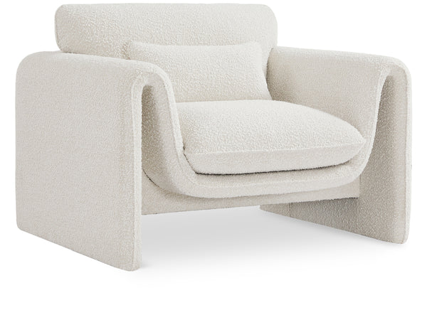 Stylus Cream Boucle Fabric Chair