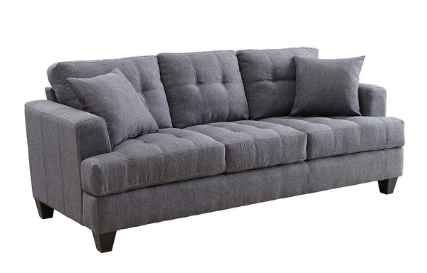 Samuel Tufted Sofa Charcoal