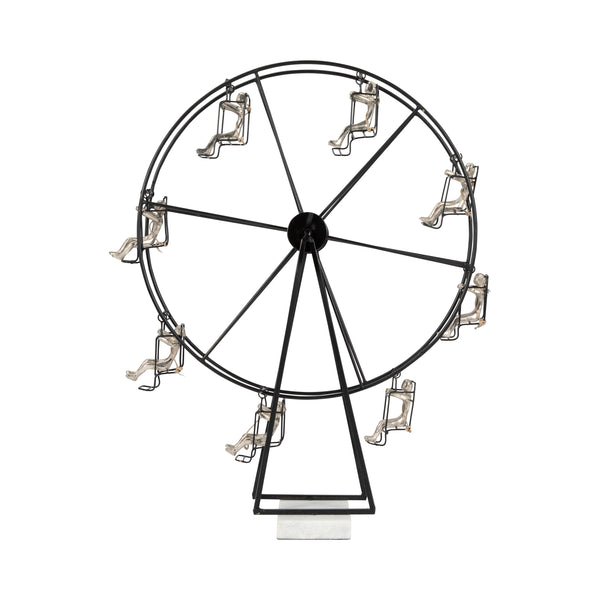 Metal, 23" Ferris Wheel, Black