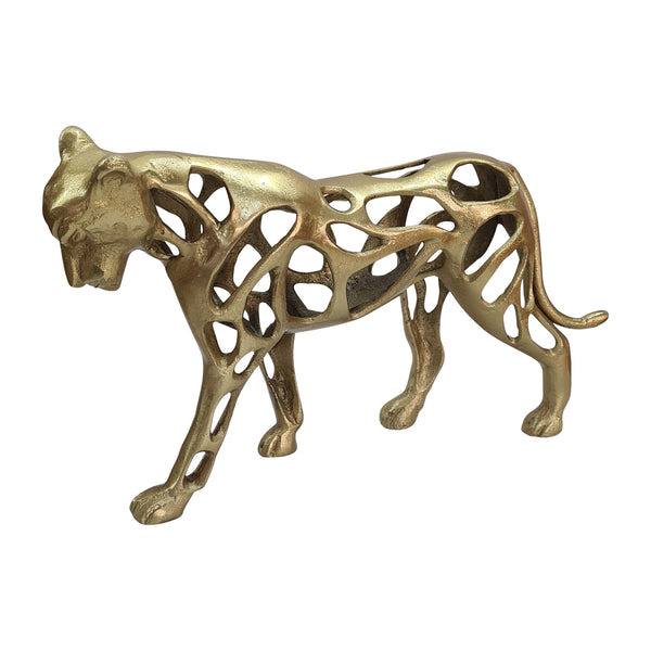 Metal, 14" Lioness, Gold