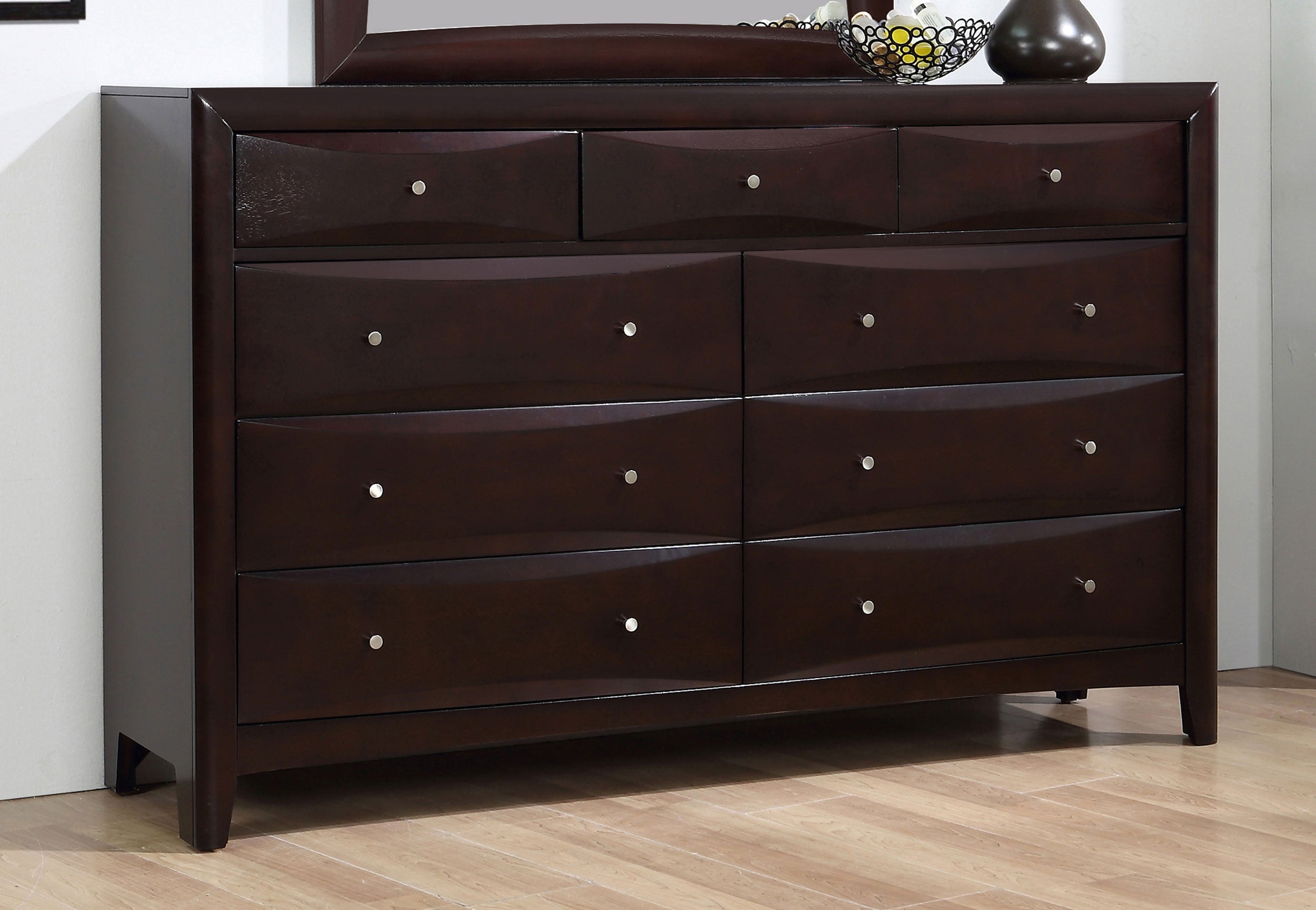 Phoenix 9-drawer Dresser Deep Cappuccino