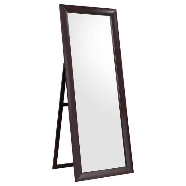 Phoenix Rectangular Standing Floor Mirror Black