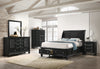 Sandy Beach California King Storage Sleigh Bed Black