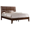 Serenity Full Panel Bed with Cut-out Headboard Rich Merlot