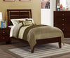 Serenity Twin Panel Bed with Cut-out Headboard Rich Merlot