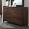 Edmonton 6-drawer Dresser Rustic Tobacco