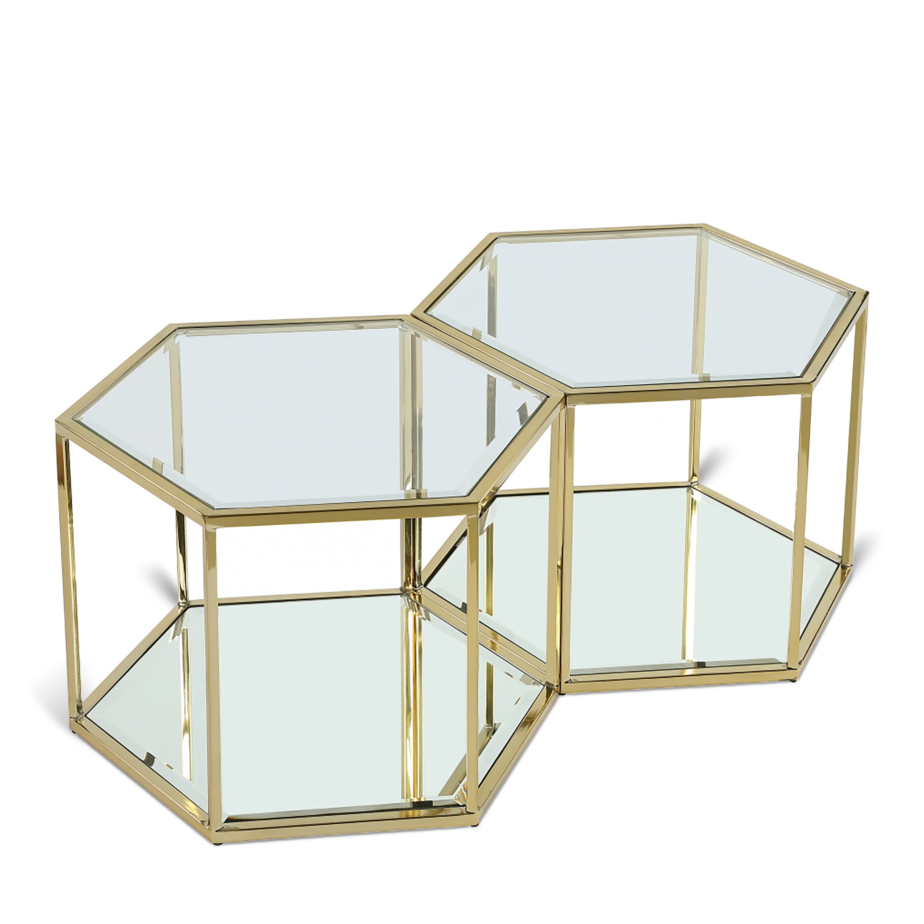 Sei Brushed Gold Coffee Table