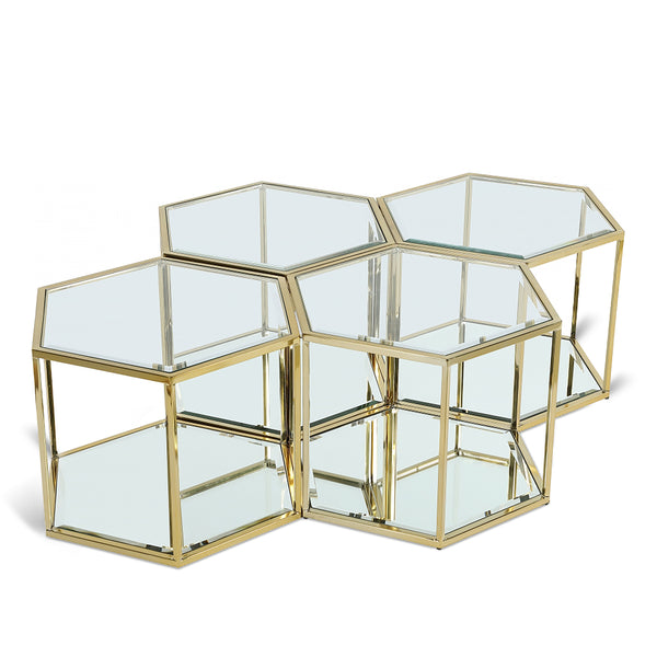 Sei Brushed Gold Coffee Table