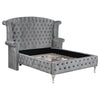 Deanna California King Tufted Upholstered Bed Grey