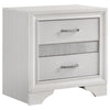 Miranda 2-drawer Nightstand Tray White