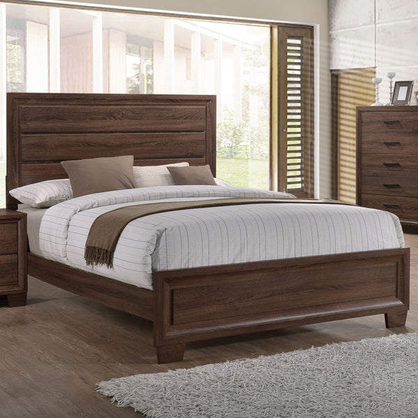 Brandon Queen Panel Bed Medium Warm Brown