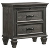 Franco 2-drawer Nightstand Weathered Sage