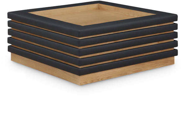 Rory Black Vegan Leather Coffee Table