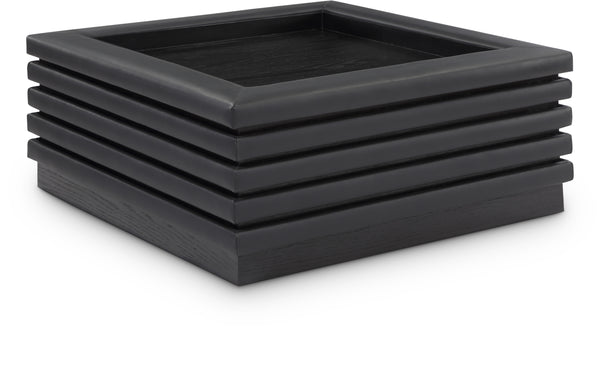 Rory Black Vegan Leather Coffee Table