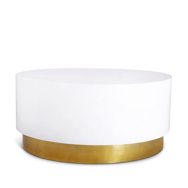 Deco White/Gold Coffee Table