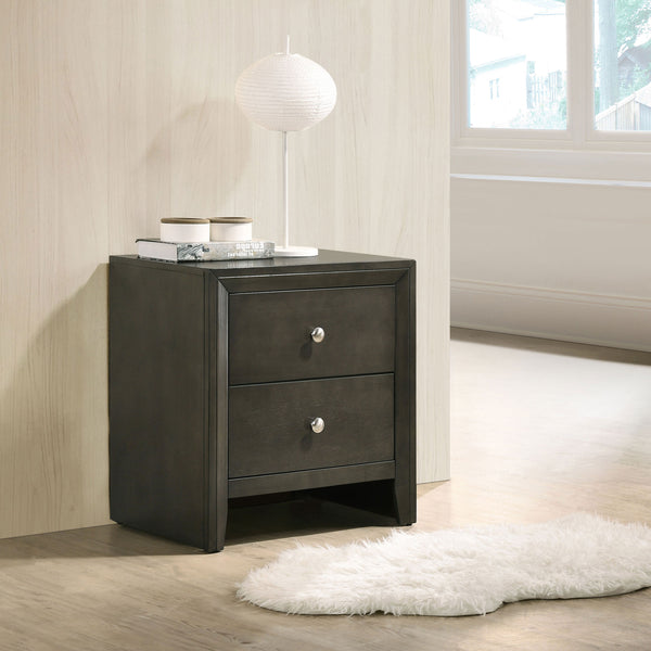 Serenity 2-drawer Nightstand Mod Grey