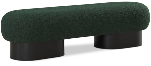 Robertson Green Boucle Fabric Bench