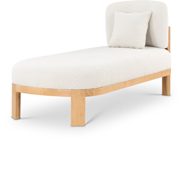 Maybourne Cream Boucle Fabric Chaise/Bench