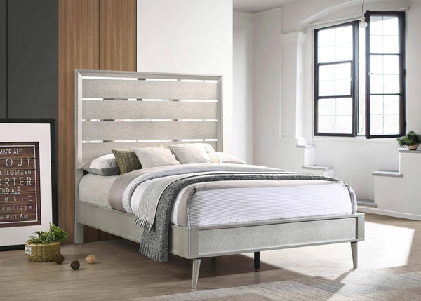 Ramon Full Panel Bed Metallic Sterling