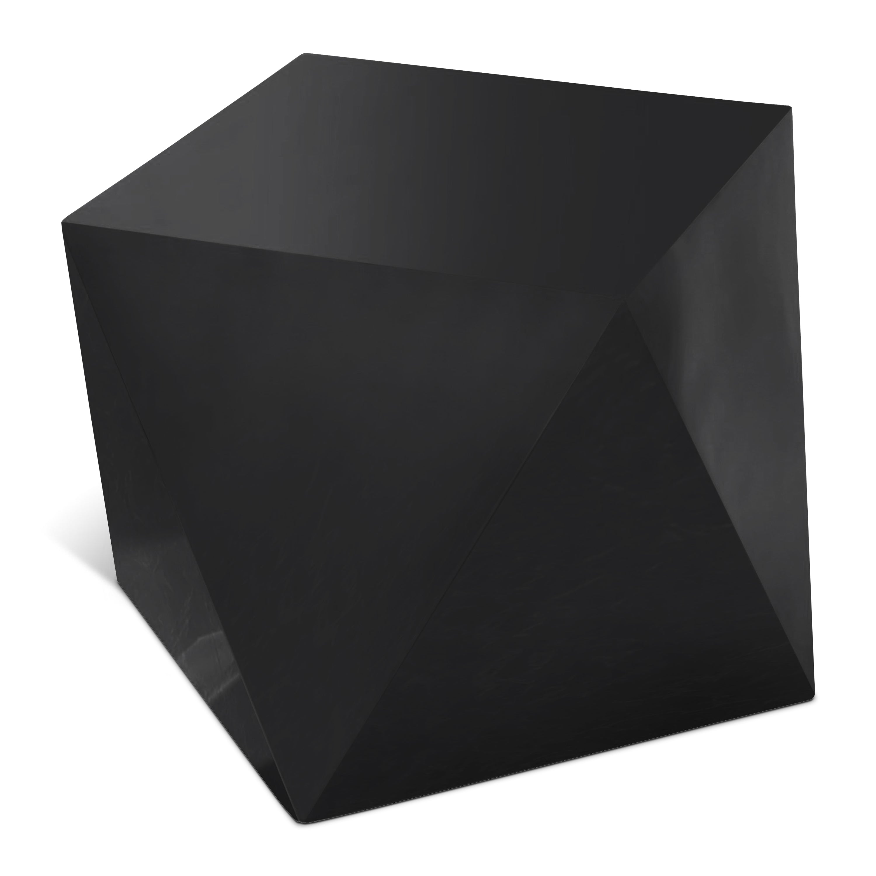 Gemma Matte Black End Table