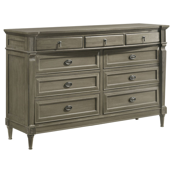 Alderwood 9-drawer Dresser French Grey