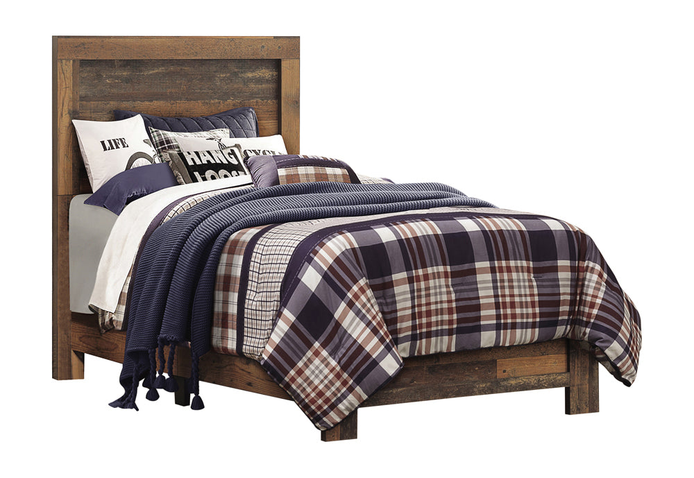 Sidney Twin Panel Bed Rustic Pine