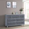 Antonella 7-drawer Upholstered Dresser Grey