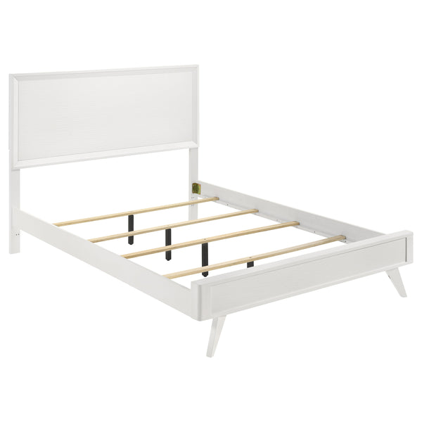 Janelle Queen Panel Bed White