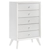 Janelle 5-drawer Chest White