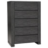 Lorenzo 5-drawer Chest Dark Grey