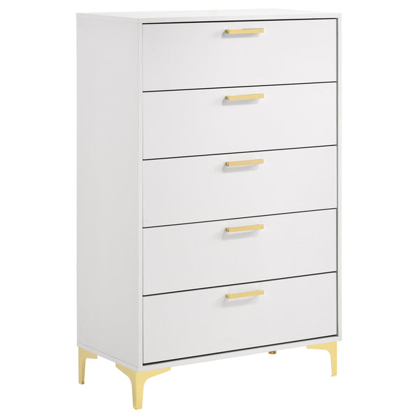 Kendall 5-drawer Chest White