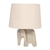 18" Ecomix Elephant Lamp, Beige