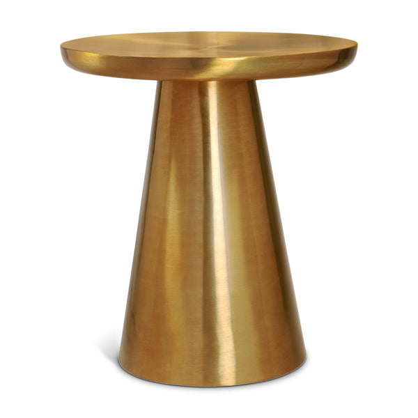 Martini Brushed Gold End Table