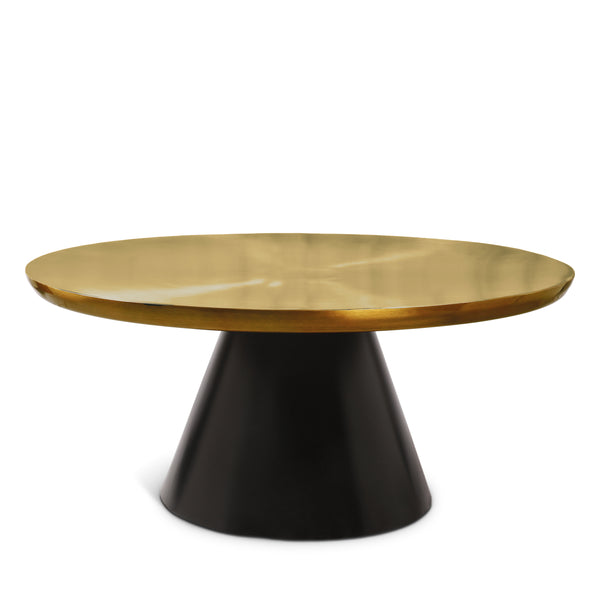 Martini Brushed Gold/Matte Black Coffee Table