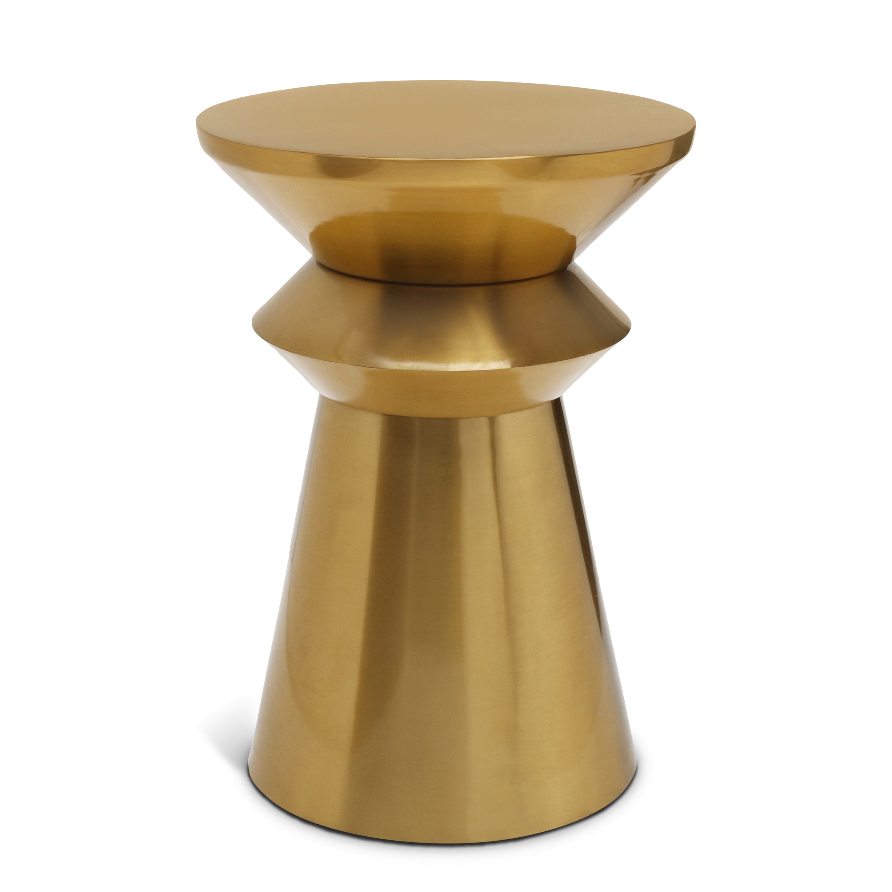 Jai Brushed Gold End Table